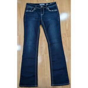 Charme Jeans Women’s Size 29 Bootcut Dark Wash Thick Stitching 30x32
